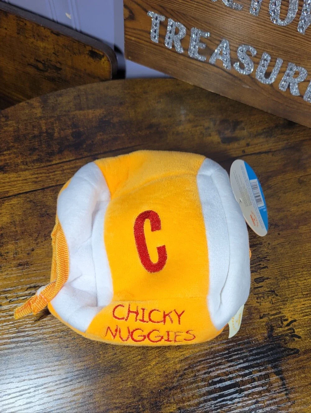 Cosmo Furbabies Chicky Nuggies Plush Dog Toy - Yellow & White